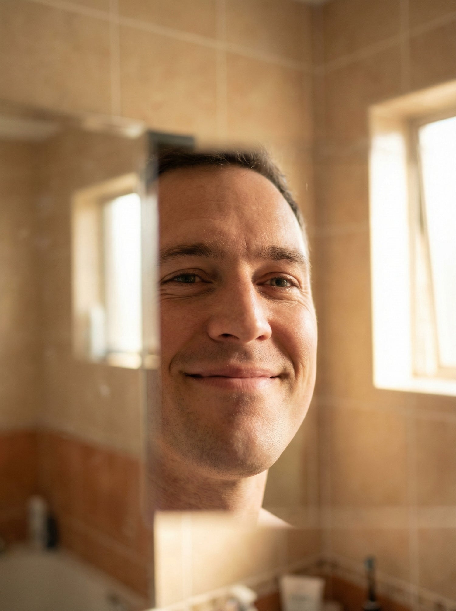 Man satisfied after using Defender razor